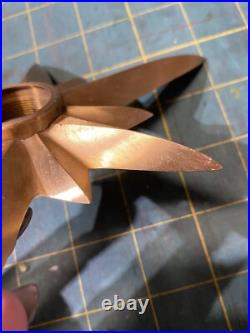Vintage Old Atomic Mid Century Starburst Door Knob Escutcheon Schlage Parts USA