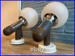 Vintage Pair of Space Age Sputnik Sconce Lamp Atomic Design Light Mid Century