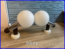 Vintage Pair of Space Age Sputnik Sconce Lamp Atomic Design Light Mid Century