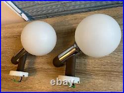 Vintage Pair of Space Age Sputnik Sconce Lamp Atomic Design Light Mid Century