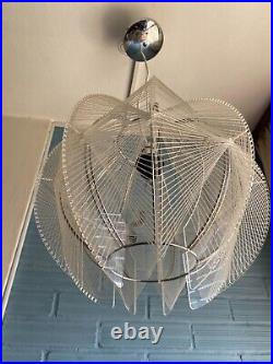 Vintage Paul Secon Style Mid Century Pendant Space Age Lamp Atomic Design Light