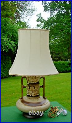Vintage Retro Atomic Table Lamp Mid-Century Fat Lava German 34 Tall