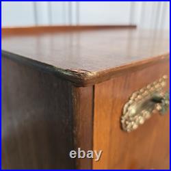 Vintage Retro Mid Century Chest Of 3 Drawers Commode Atomic Legs Teak Scandi