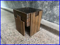 Vintage Set of 3 Nesting Coffee Tables Meblo Space Age Mid Century Atomic