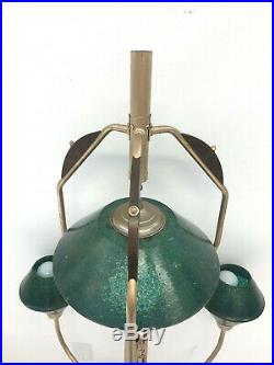 Vintage TENSION POLE FLOOR LAMP PART mid century modern light green atomic retro