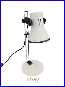 Vintage Tensor White Desk Lamp IL200 European Style 1980's Mid Century Light