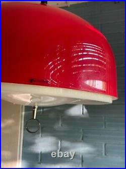 Vintage XL Meblo Guzzini Mid Century Pendant Space Age Lamp Atomic Design Light