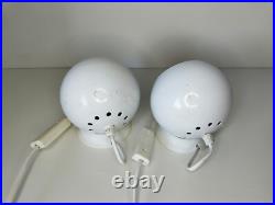 Vintage atomic eyeball wall lamps, 1960s 70s, Artilux Sweden, mid century