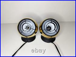 Vintage atomic eyeball wall lamps, 1960s 70s, mid century modern space age Vintage atomic eyeball wall lamps, 1960s 70s, mid century modern space age