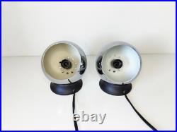 Vintage atomic eyeball wall lamps, 1960s 70s, mid century modern space age Vintage atomic eyeball wall lamps, 1960s 70s, mid century modern space age