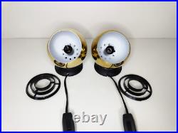 Vintage atomic eyeball wall lamps, 1960s 70s, mid century modern space age Vintage atomic eyeball wall lamps, 1960s 70s, mid century modern space age