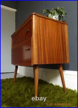Vintage chest of drawers dansette legs mid century drawers Lebus 60s atomic