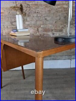 Vintage mid century 1950s 60s students desk drawers atomic legs retro DELIVERY