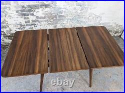 Vintage mid century 1950s EVEREST extending walnut dining table atomic DELIVERY