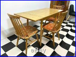 Vintage mid century retro Dinette compact kitchen dining table with atom chairs