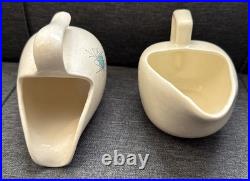 Vtg Grant Crest Tempo Creamer Atomic Age Mid Century Modern Porcelain 1960's & Vtg Grant Crest Tempo Creamer Atomic Age Mid Century Modern Porcelain 1960's &