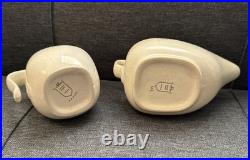 Vtg Grant Crest Tempo Creamer Atomic Age Mid Century Modern Porcelain 1960's &