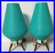 Vtg_Lot_Of_2_Mid_Century_Modern_Beehive_Table_Lamp_Tripod_Legs_Atomic_Turquoise_01_ws