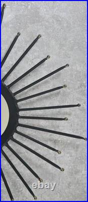 Vtg Mid Century Atomic Modern 17 Sunburst Starburst Wall Art Mirror FREEUSHIP