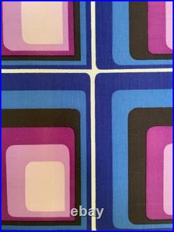XL 1960s / 70s Geometric Op Art Space Age Fabric Mod Retro Textile Wall Hanging XL 1960s / 70s Geometric Op Art Space Age Fabric Mod Retro Textile Wall Hanging